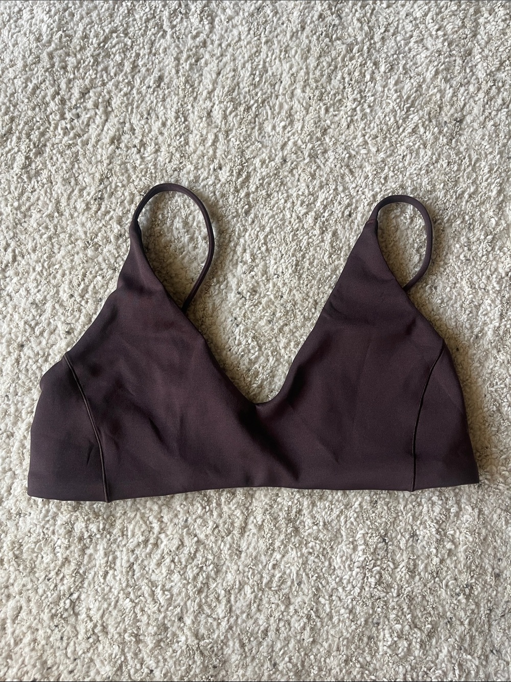Left on Friday Sunday Bikini Top Cold Brew Brown - Picture 3 of 5